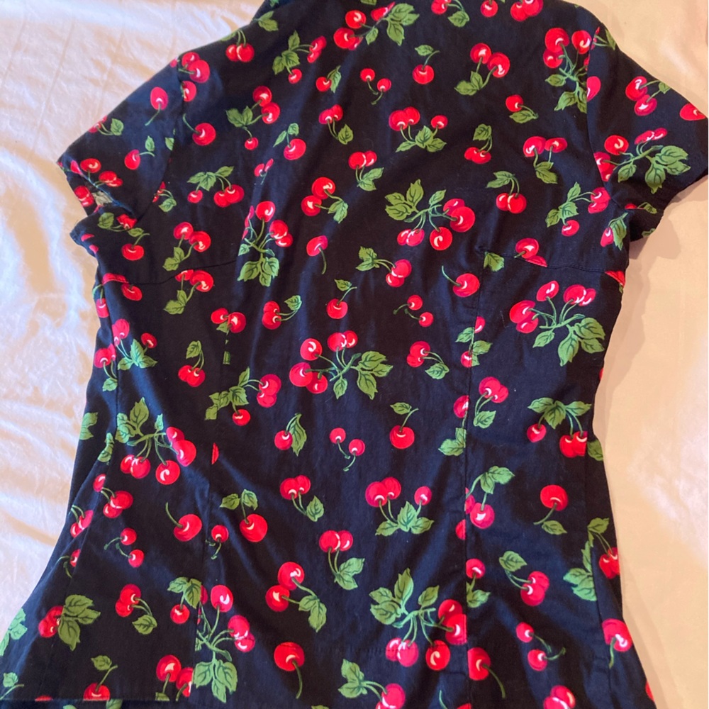 Pinup Couture Black Cherry Ridley Top - Picture 5 of 6